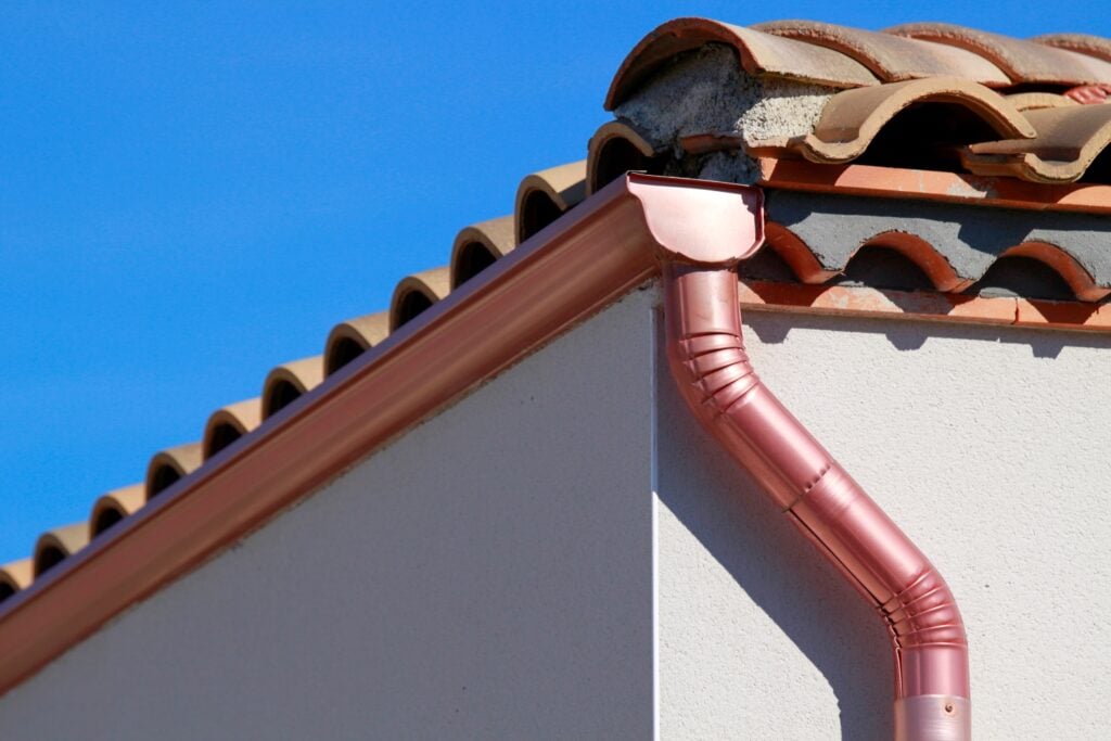 copper gutter