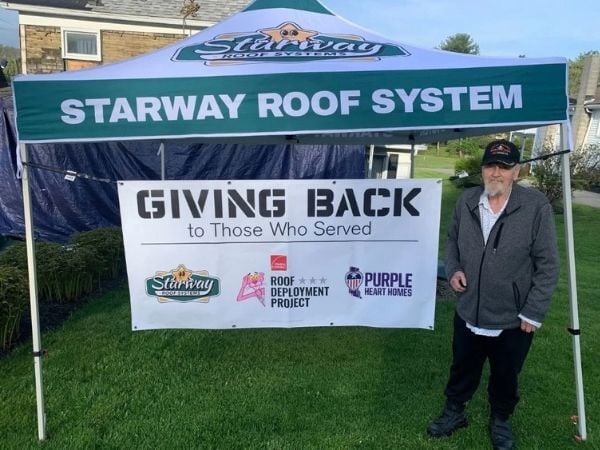 Veterans roof giveaway