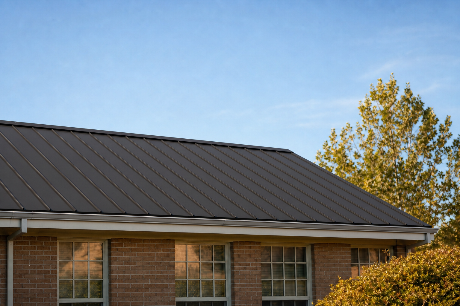 Low Slope Metal Roof Structure