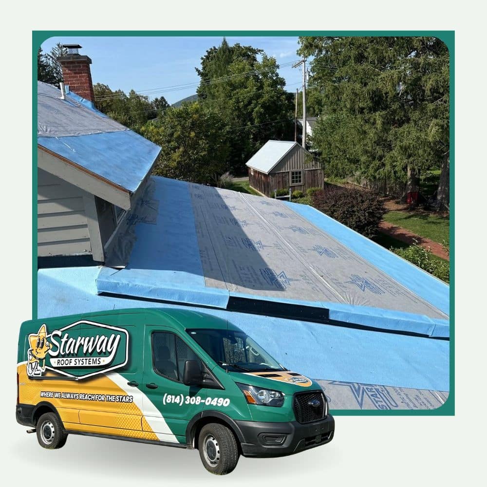 Boalsburg, PA roof and van image